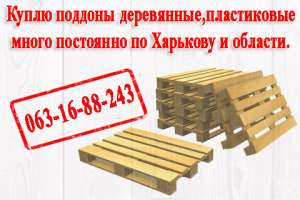 Куплю поддоны деревянные, пластиковые много постоянно - объявление