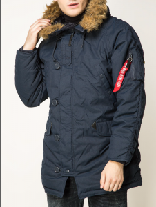 Куртка аляска Altitude Parka Alpha Industries (синяя) - объявление