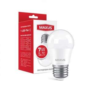 Лампа светодиодная MAXUS 1-LED-746 G45 7W 4100K 220V E27 - оголошення