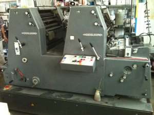 Листовая печатная двухкрасочная машина Heidelberg GTO 52-2