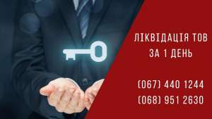 Ліквідація ТОВ за 1 день у Києві. Швидка ліквідація бізнесу. - объявление