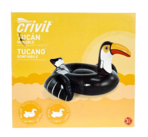 Матрас надувной в форме тукана Crivit черный-белый M20-270156 - оголошення