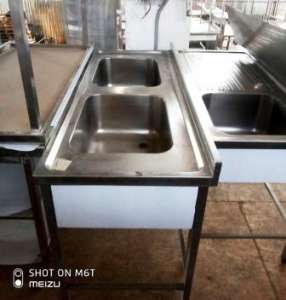 Мойка двойная XXL штампованная OZTI (Турция) ванна 500*400*250 мм (AISI 301) - объявление