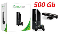 Набор XBox 360 Slim E 500GB Мультипрошивка + Kinect - оголошення