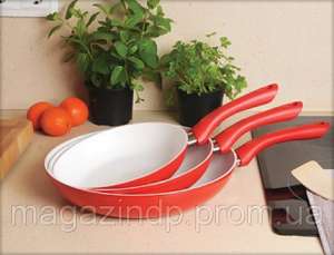 Набор керамических сковород "Ceramic pan" 3 шт. - объявление