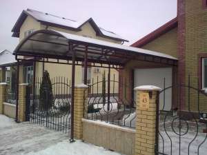 Навесы, автонавесы, навесы из поликарбоната, козырьки, решетки на окна