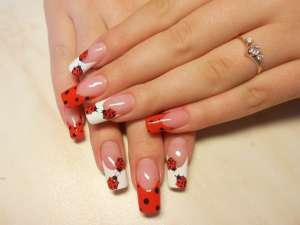 Наращивание ногтей гелем, коррекция ногтей, френч и дизайн, Shellac.