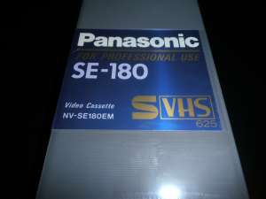 Новые видеокассеты SVHS Panasonic NV-SE180EM Made in Japan - оголошення
