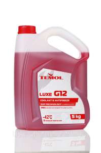 Охлаждающая жидкость Temol Antifreeze Luxe G12 Red (-42) (5 л) - объявление