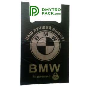 Пакет-майка BMW, 50*67см, 100шт в упаковке - объявление