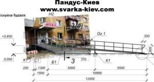 Пандус Киев, Сварка пандусов в Киеве, металлические пандусы   - объявление