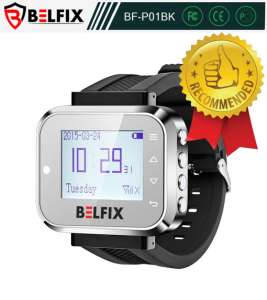 Пейджер-часы для официантов и персонала BELFIX-P01BK STRONG - объявление
