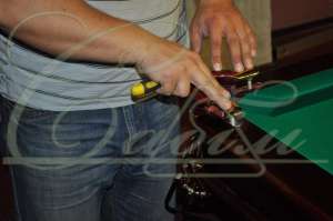 Перетяжка бильярдных столов - объявление