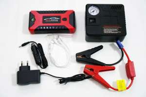 Повер банк зарядно пусковое устройство для машины car jump starter 20000mAh 4хUSB+Фонарик+ Компрессор 1235 грн. - оголошення