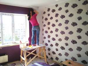 Поклейка обоев цена Киев - оголошення