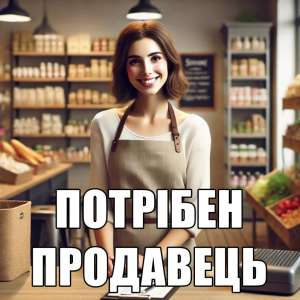 Потрібен продавець (продукти). 1000 грн/день +%. - объявление