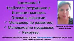 Примем в интернет –магазин менеджера по продажам