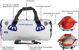 Продаем водонепроницаемая герметичная сумка OverBoard OB1013WHT 60 Litres . - оголошення