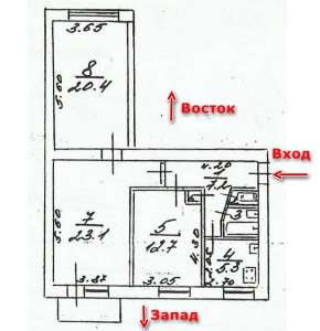 Продается 3-х комн. квартира в Симферополе, Москольцо - объявление