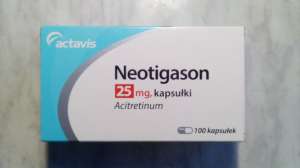 Продам 1 упаковку Neotigason (Ацитрерин), 100 капсул по 25мг - объявление