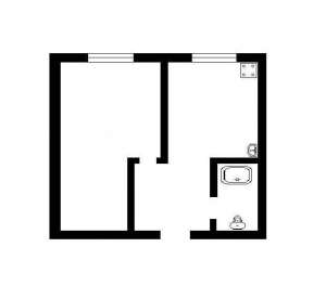 Продам 1к. кв на п-те Космонавта Комарова, 29м.кв., с ремонтом