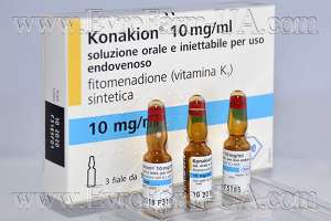 Продам Конакион® №3 амп 1 мл Фитоменадион 10 мг / 1 мл витамин К1 - объявление