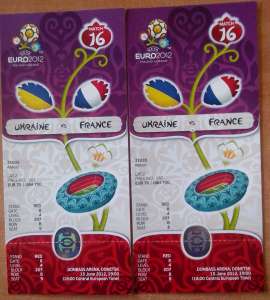 Продам билеты Евро 2012 на матч Украина - Франция - оголошення