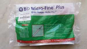 Продам инсулиновые шприцы BD Micro-Fine Plus 1ml U- 40