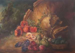 Продам картинуНатюрморт с фруктами.Художник Ксения Ляхова.Копия. - оголошення