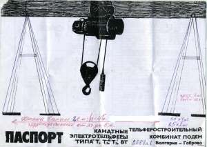 Продам козловой кран с электротельфером. - оголошення