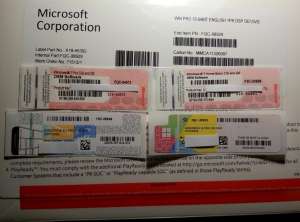Продам новые лицензионные наклейки Windows 7, 8.1, 10 PRO, Office 2010, 2013 - оголошення