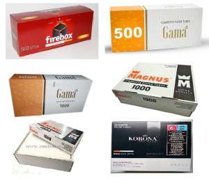 Продам сигаретные гильзы Gama, Firebox, Magnus, Korona для табака