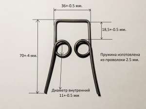Пружины поворотного механизма самокатов Explore, Maxi/Mini, Ardis Maxi, Ardis Mini, Ardis 3in1, Explore Easy, Explore Tiny, Mars M