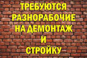 Разнорабочиe с опытом и бeз, на дeмонтаж и стройку. 18000 грн. - объявление
