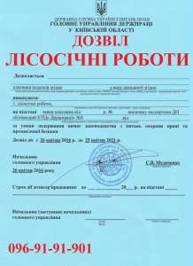 Разрешение на лесосечные работы - объявление