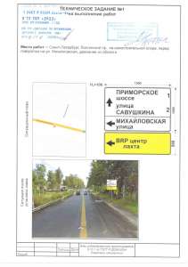 Реклама на дорожных знаках
