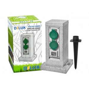 Розетка садовая SPIKE STA-204GGS роз 4 вых с з/к и крышкой 16А 3680W + выкл (сумеречное реле, авто 1100W) IP44 - оголошення