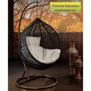 Садовая качель кокон Гарди из искусственного ротанга