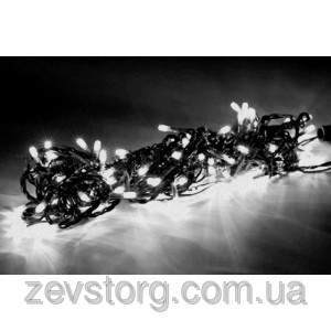 Светодиодная гирлянда нить 20 м , (белый,бело-голубой) - объявление