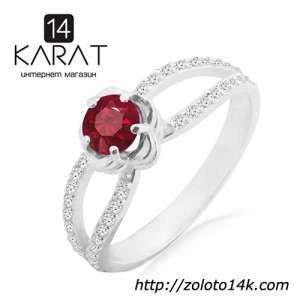 Серебряные серьги с красным гранатом 1,20 карат и цирконами. Новые (Код: с1013) 100% натуральные камни. Есть кольцо и кулон