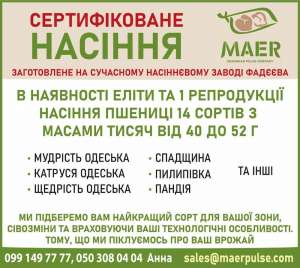 Сертифіковане насіння пшениці - объявление