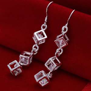 Серьги Cube из стерлингового серебра - объявление