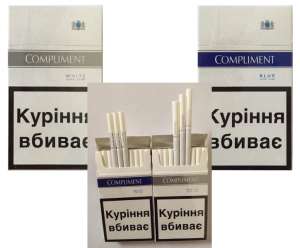 Сигареты Compliment super slims (White, Blue) оптом - оголошення
