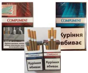 Сигареты оптом Compliment Red, Blue Украинский акциз - объявление