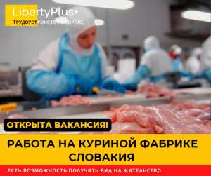 Словакия. Фабрика по переработке куриного мяса. ЗП 1200 евро чистыми - объявление