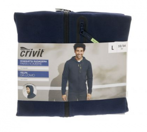 Спортивная кофта с капюшоном на молнии мужская Crivit M темно синий F01-170047 - оголошення