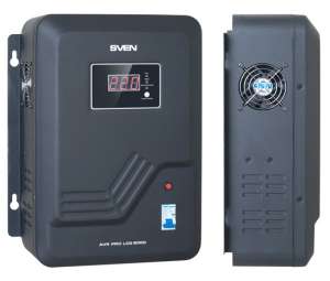 Стабилизатор напряжения SVEN серии AVR PRO LCD 5000, LCD 8000, LCD 10000 - оголошення