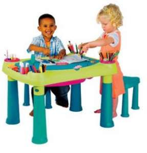 Столик для игр с водой и песком Keter CREATIVE TABLE + 2 STOOLS - объявление