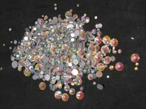 Стразы стекло Crystal AB mix размеров 1200 шт. (Non Hot fix) хамелеон - оголошення