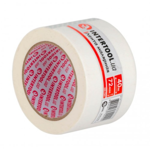 Стрічка малярська 72 мм, 40 м, біла INTERTOOL DM-7241 - объявление